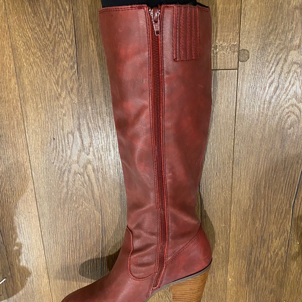Seychelles Red Riding Boot w Heel (Size 10) - Picture 5 of 11